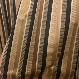 Super nice neutral drapes black, tan, brown